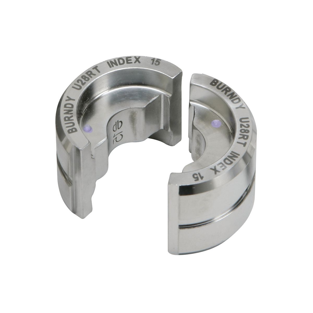 UO Style U Circular Butting Twin Crimping Die, Stainless Steel
