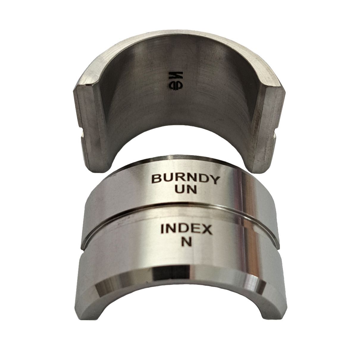 UN Style U Radial Non-Butting Twin Crimping Die, 556.5 kcmil, Stainless Steel