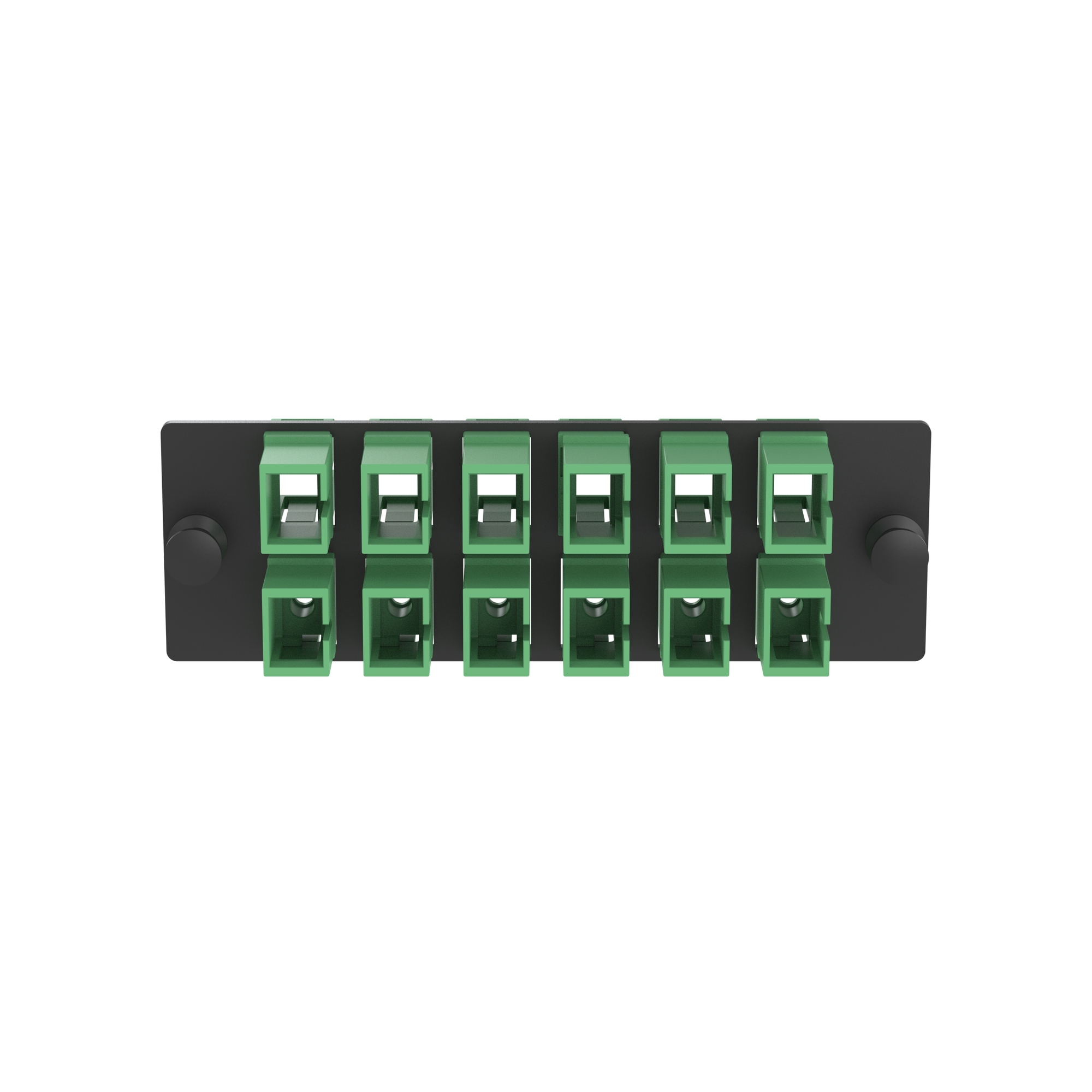 FAP12WAGSCZ OptiCom Loaded Fiber Adapter Panel, (12) OS1/OS2 Single-Mode Fiber