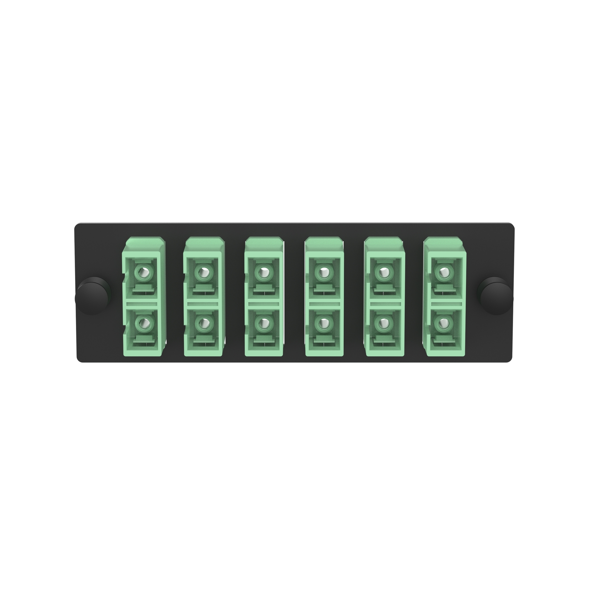 FAP6WAGDSCZ OptiCom Type SC APC/OS1/OS2 Fiber Adapter Panel, (6) APC/OS1/OS2 Fiber