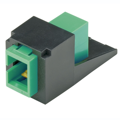 CMDAGSCZBL Fiber Optic Adapter Module, SC Duplex Connector, 1 Port, OS1/OS2 Single Mode Fiber