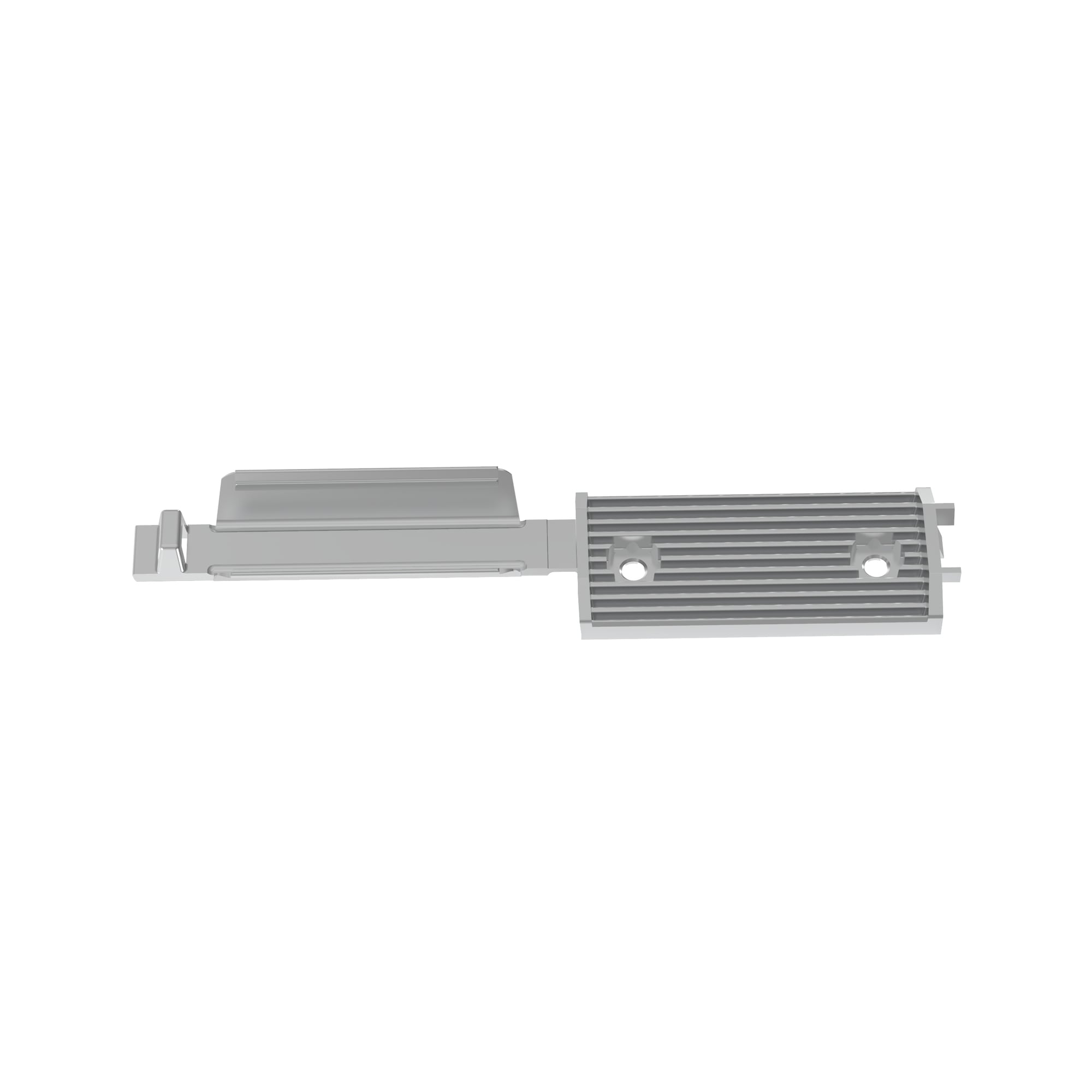 FCM3.25-S6-L14 Latching Flat Cable Mount, #6 Threaded Mount, 7.3 in W Tie, Nylon 6.6, Gray