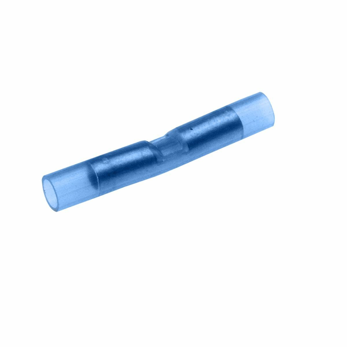 SN14 Type SN Splice Connector, 16 to 14 AWG Conductor, 1-1/4 in L, Butted Barrel, Copper, Blue