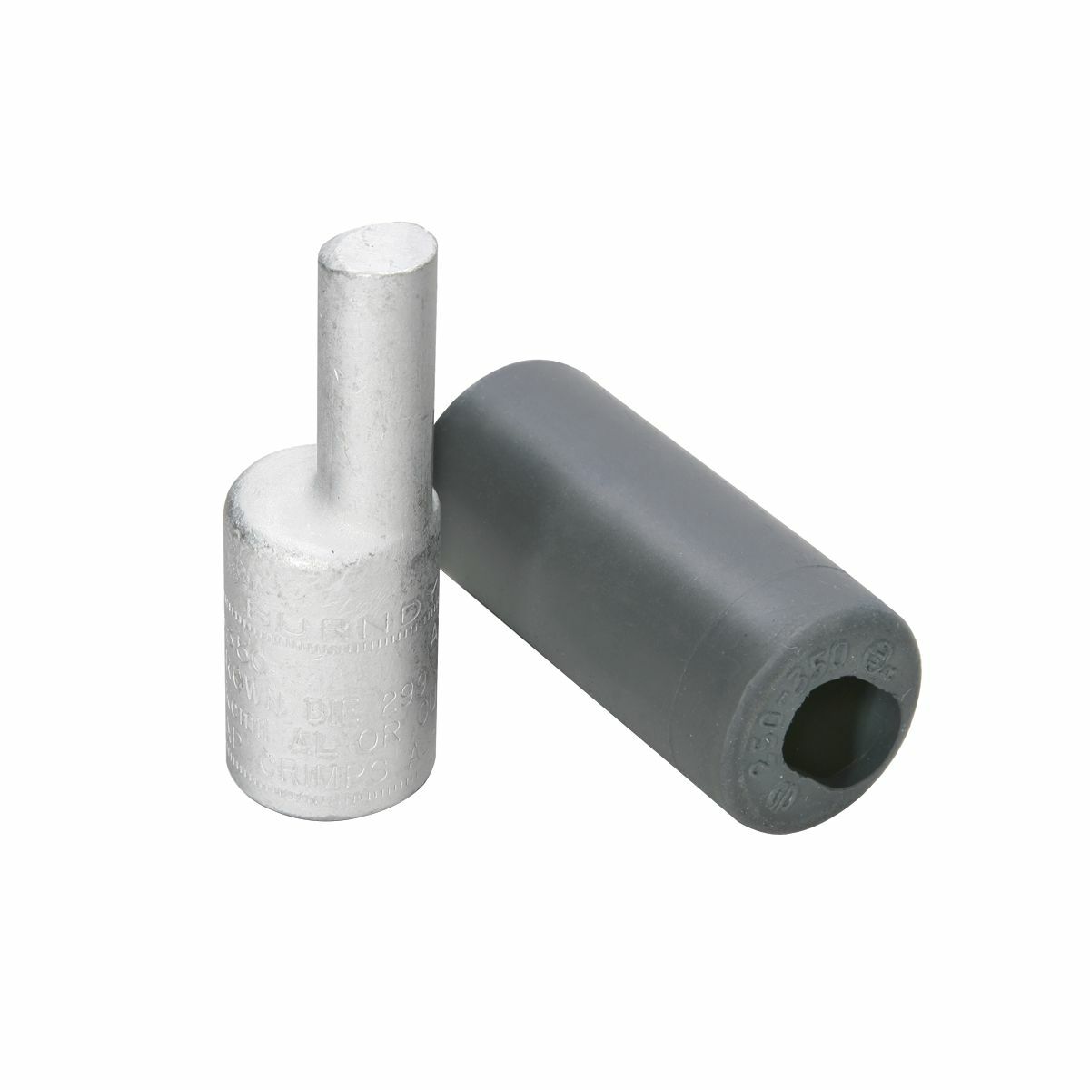 AYPO2/0 Type AYPO Offset Compression Pin Adapter, 2/0 AWG Conductor, Die Code: 298 Element A, 0.33 in Dia x 1.09 in L Pin, Aluminum