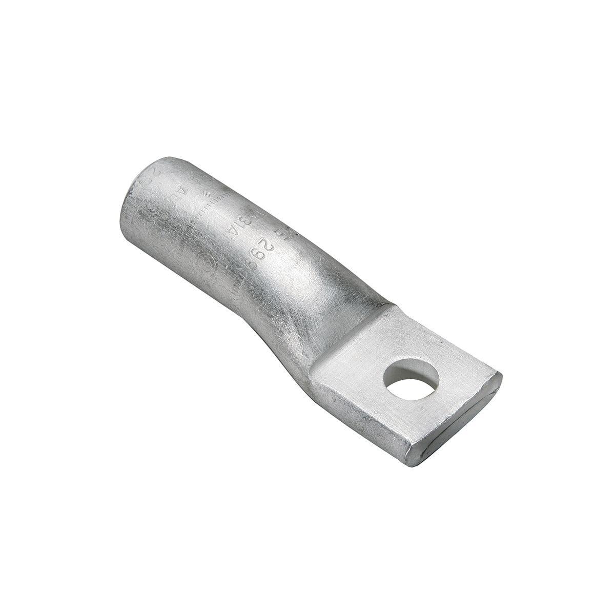 YA2CA3 YA-A 1-Hole Dual Rated Uninsulated Compression Lug, 2 AWG Aluminum/Stranded Copper Conductor, Die Code: 348, 3/8 in Stud, Electro Plated Tin Aluminum