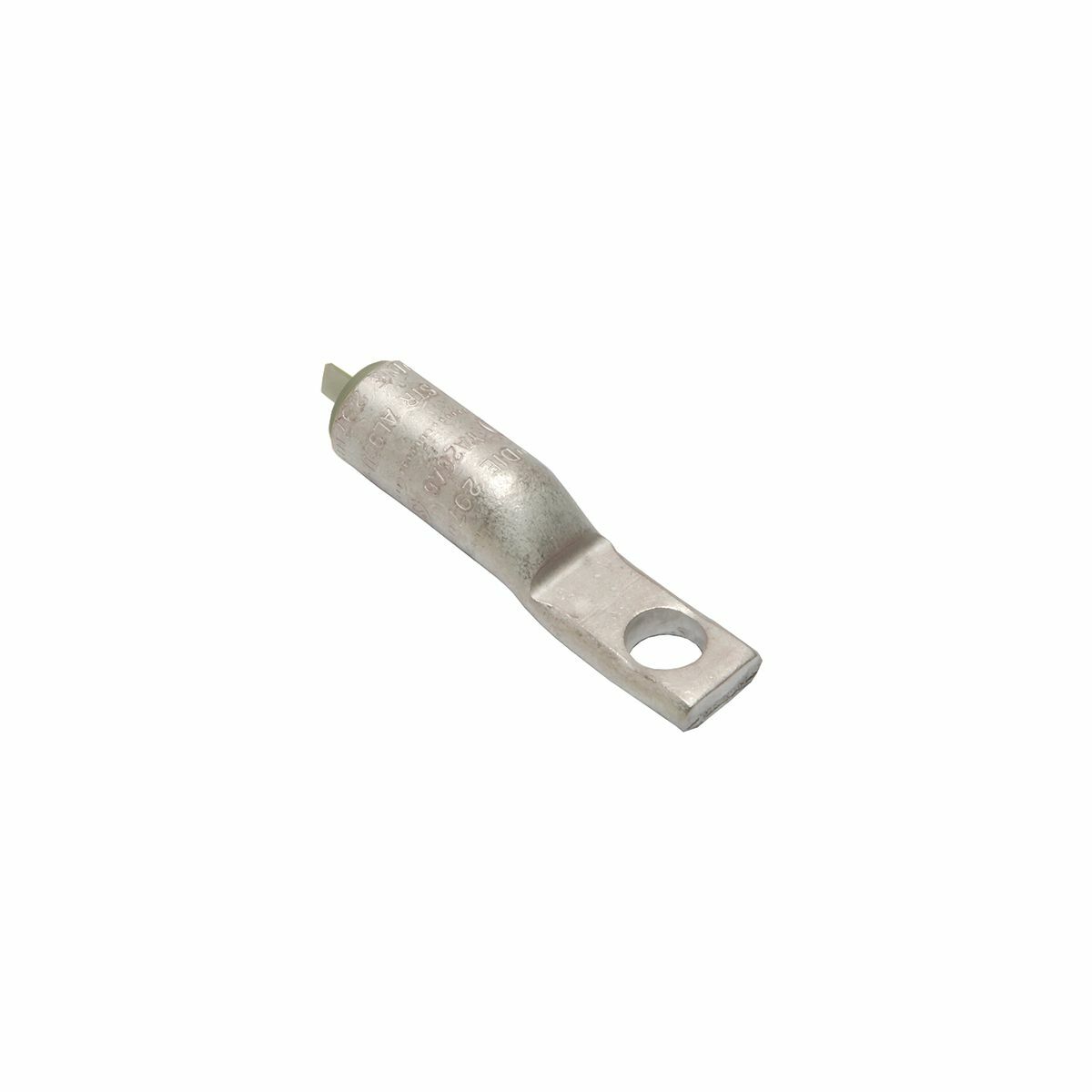 YA4CA3 YA-A 1-Hole Dual Rated Uninsulated Compression Lug, 4 AWG Aluminum/Stranded Copper Conductor, Die Code: 375, 5/16 in Stud, Electro Plated Tin Aluminum