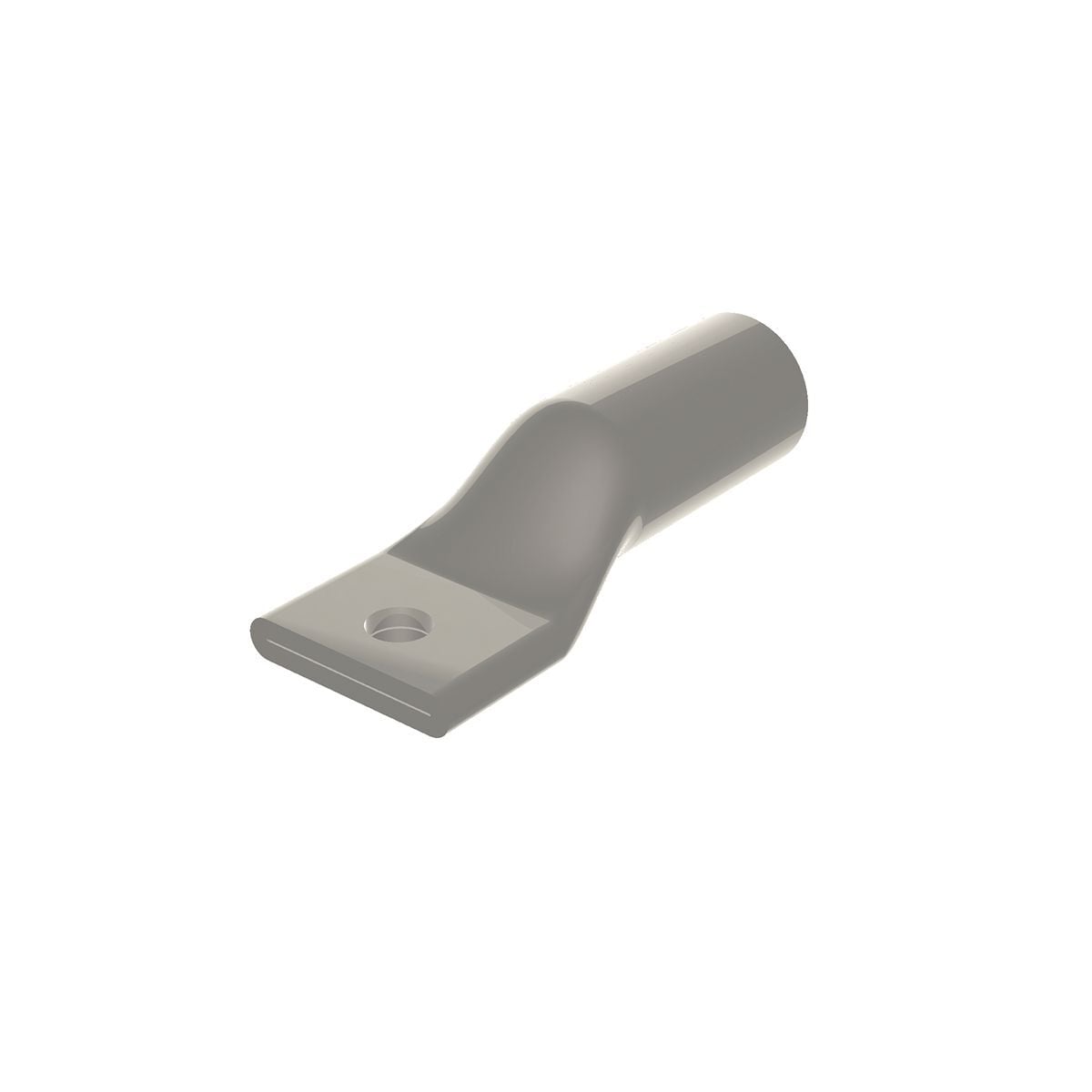 YA25A9 YA-A 1-Hole Dual Rated Uninsulated Compression Lug, 1/0 AWG Aluminum/Stranded Copper Conductor, Die Code: 296, 1/2 in Stud, Electro Plated Tin Aluminum