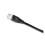 62460-10E eXtreme UTP Molded Boot Standard Patch Cord, CAT 6, 24 AWG Stranded Copper Conductor, 8P Modular Plug Connector, 10 ft L Cord, Black