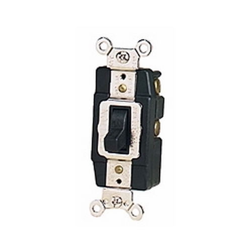 1288-W Center OFF Toggle Switch, 120/277 V AC, 30 A, 1/2, 2 hp Power Rating, SPDT Contact