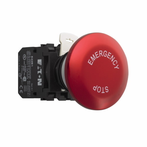 E22JLB2N8B Assembled Heavy Duty Non-Illuminated Push-Pull Operator, 50 mm, 1NC Contact, 2 Positions, Red