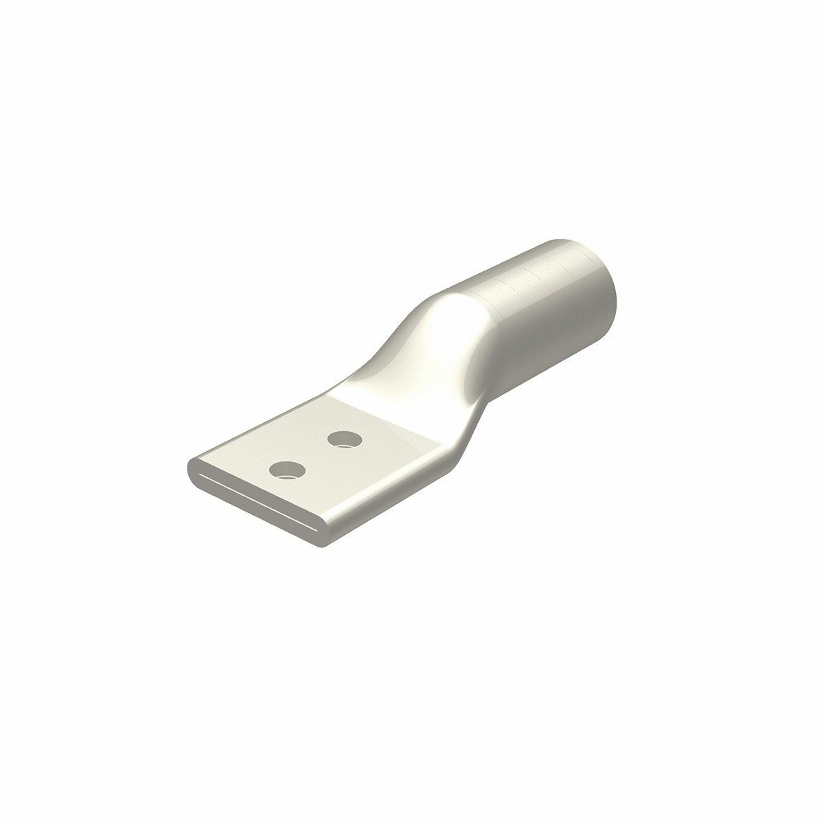 YA30A3 YA-A 2-Hole Uninsulated Compression Lug, 300 kcmil Aluminum/Copper Conductor, Die Code: 470, 1/2 in Stud, Aluminum