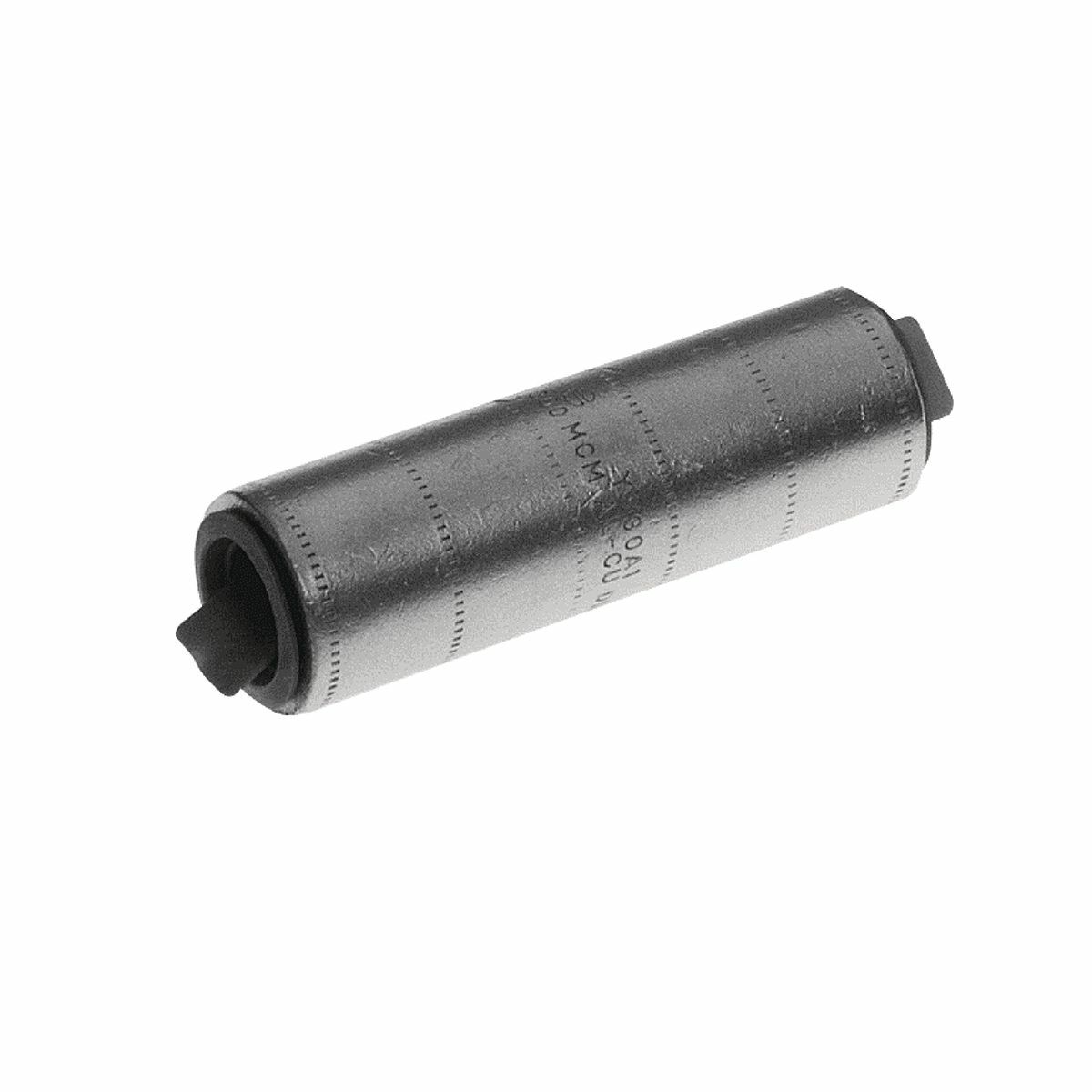 YS6CA1 Type YS-A Standard Barrel Compression Butt Splice, 6 AWG Conductor, 1.7 in L, Long Barrel, Aluminum, Gray