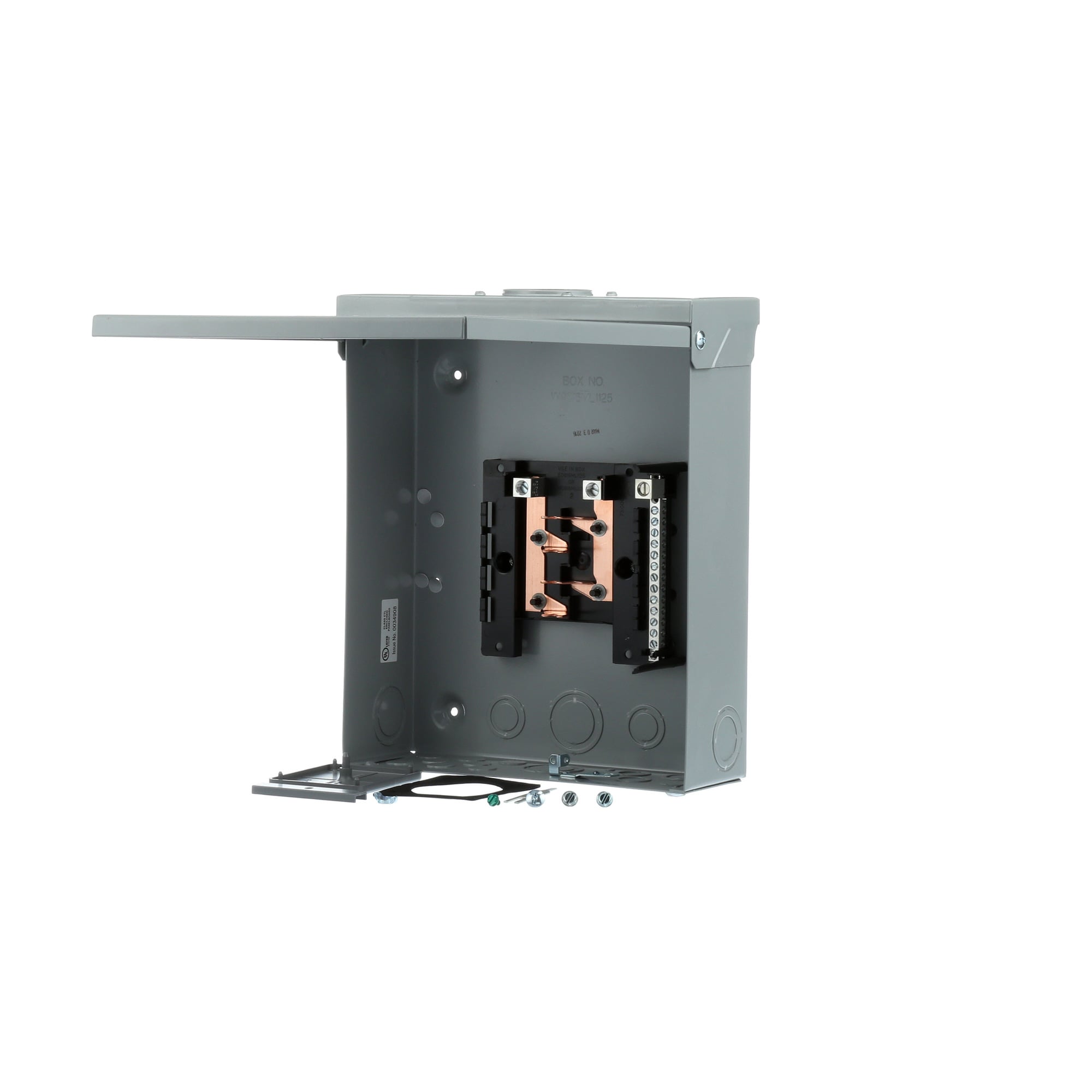 LW008NR Murray L Series Low Voltage Small Circuit Single Phase Main Lug Load Center With Door, 120/240 VAC, 125 A, 22 kA Interrupt