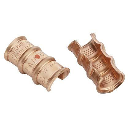 CTAPF6-12-C StructuredGround Type CTAPF Standard Thinwall Compression C-Tap Connector, C Shape, 8 AWG, 6 AWG Main/Run, 10 to 8 AWG, 12 to 10 AWG Tap, Copper