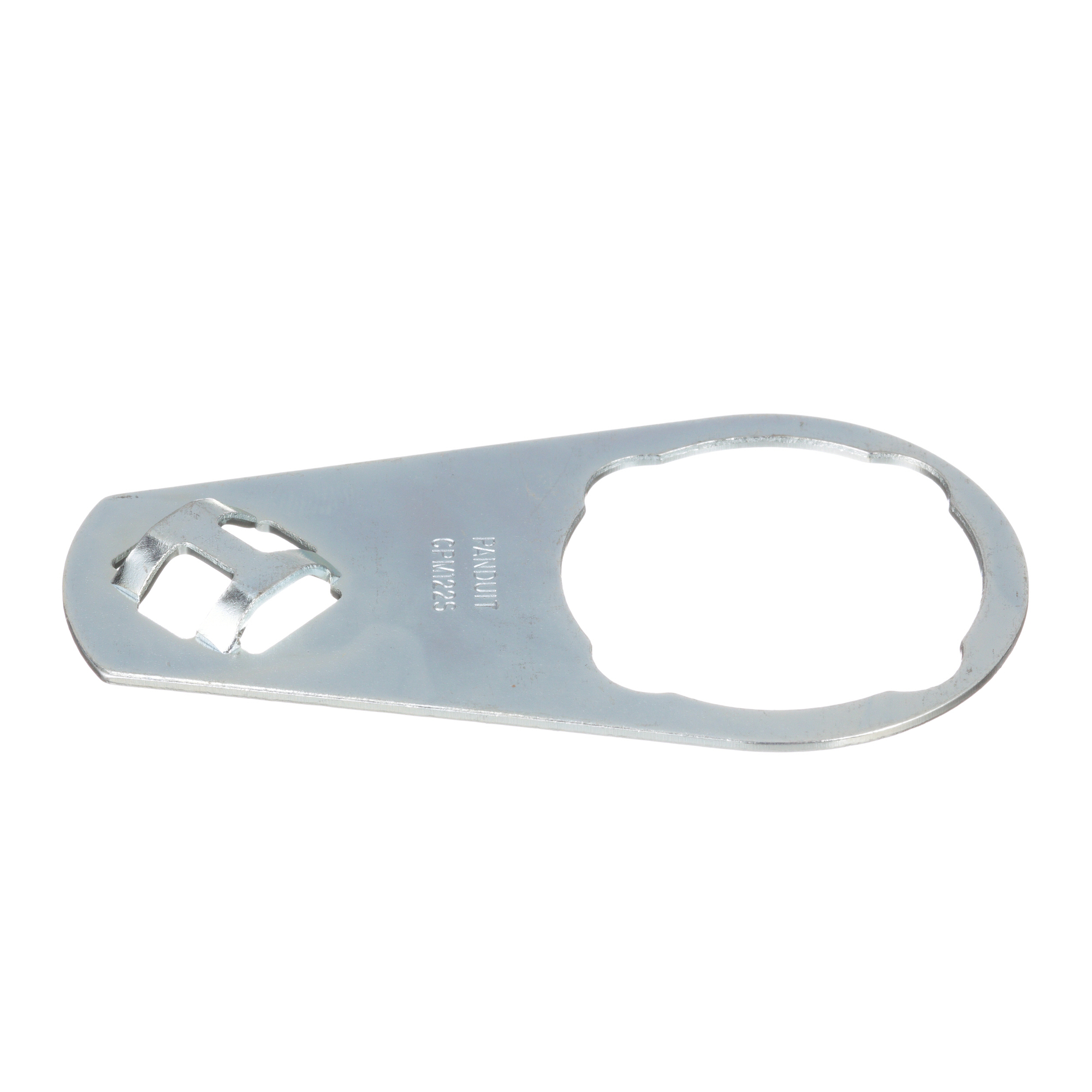 CPM122S-C Pan-Way Cable Tie Mount, 2-Way, Aerial Support Mount, 0.19 in W Tie, Steel, Silver