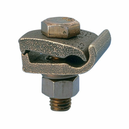 GM-2-Q StructuredGround GM Series Grounding Clamp, 4 to 2/0 AWG Conductor, Bronze/Silicon Bronze