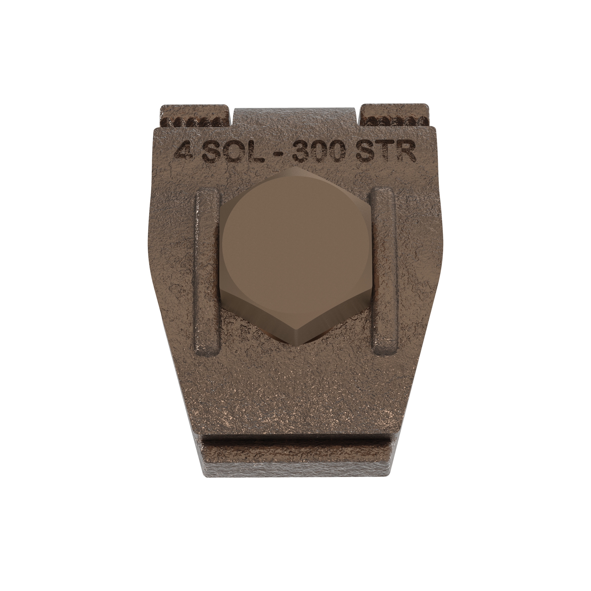 GM-3-Q StructuredGround Grounding Clamp With Spacer, 2/0 AWG to 250 kcmil Conductor, Copper Alloy