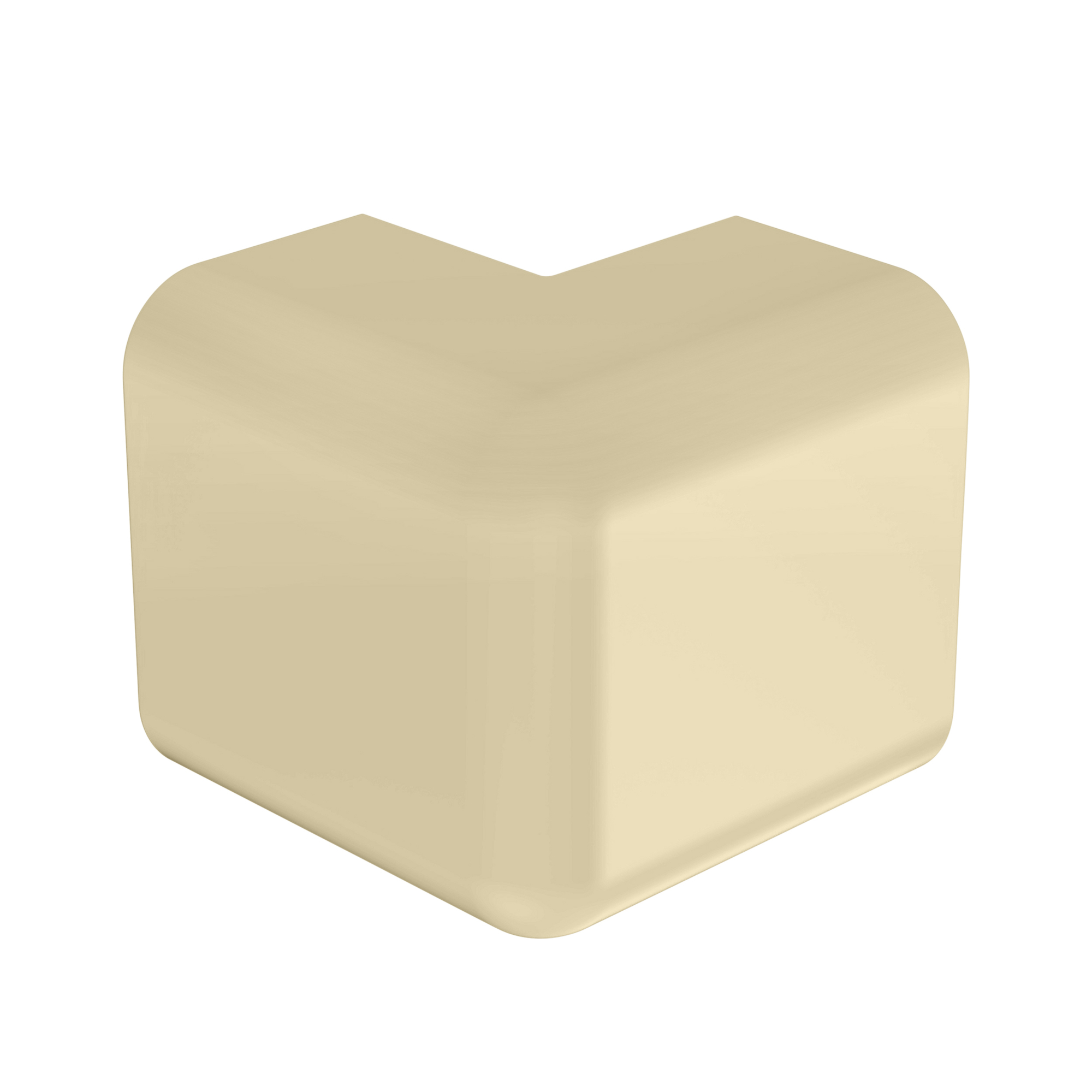 Surface Raceway, LDPH10 Pwr Rated O/S Cnr, Elec Ivory