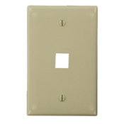 41091-1IN QuickPort Midway Size Wallplate, 1 Gang, 3.13 in W, Nylon, Surface Mount