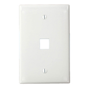 41091-1WN QuickPort Midway Size Wallplate, 1 Gang, 3.13 in W, Nylon, Surface Mount