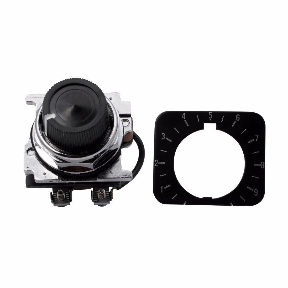 10250T338 Heavy Duty Oiltight/Watertight Potentiometer, 50 V AC/DC, 2 W Power Rating, 5000 Ohm