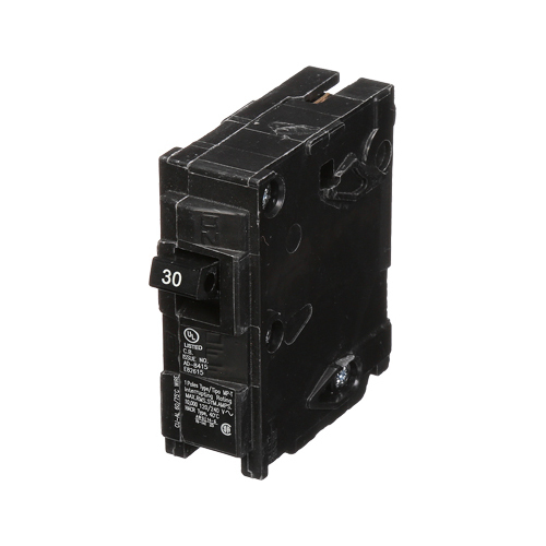 MP130 Murray SpeedFax Low Voltage Molded Case Circuit Breaker, 120 VAC, 30 A, 10 kA Interrupt, 1 Poles, Thermal Magnetic Trip