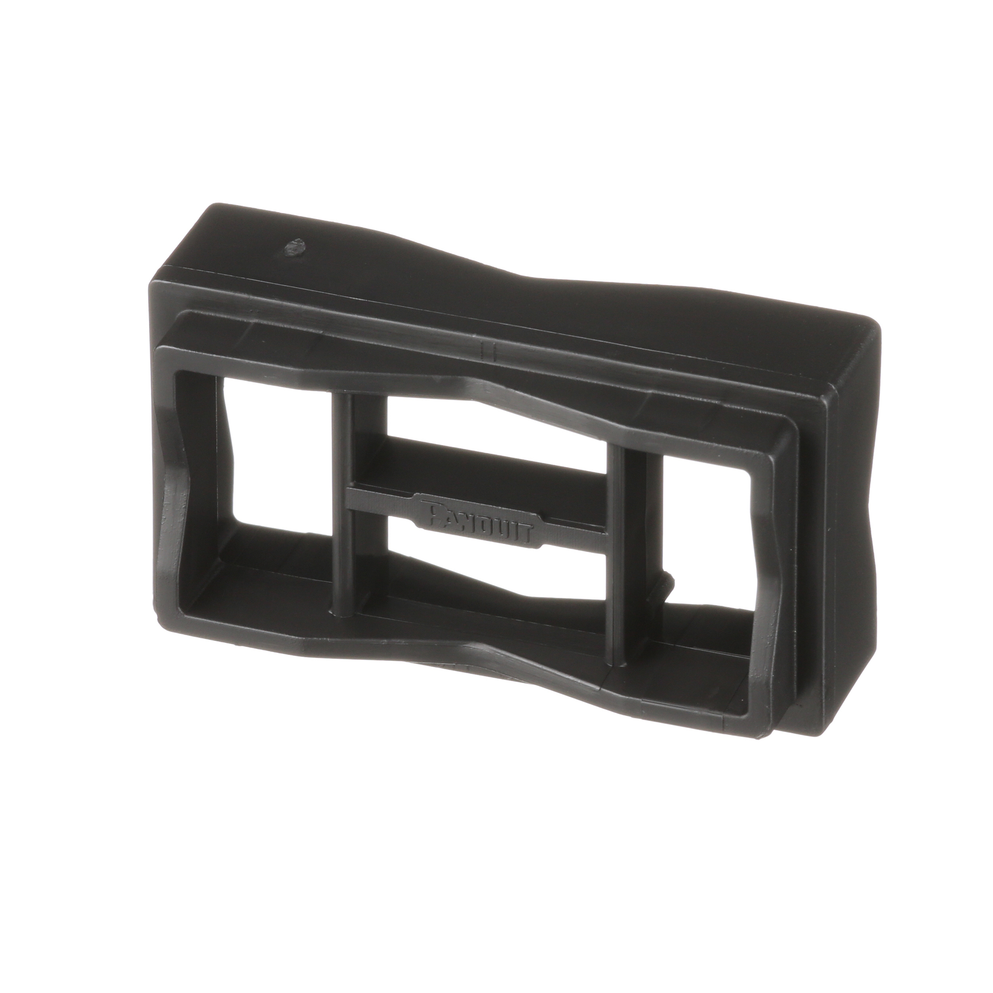 Dura-Ty SACS50-T100 Cable Spacer, Black, UV PP, Cable Tie, 2.08x1.16", PK200