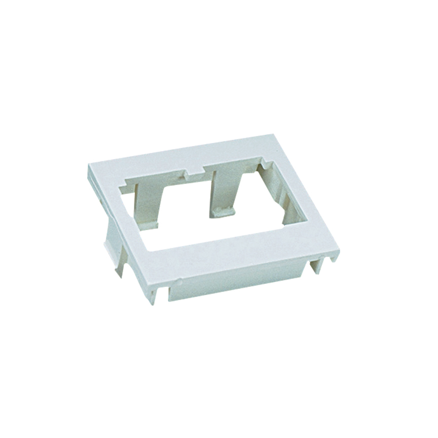 CHF2WH-X Mini-Com PanNet Classic Flat Modular Insert, Snap-Fit Mount, 2 Module, 2 Ports