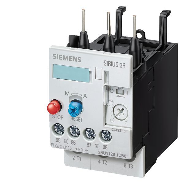3RU1126-4AB0 Sirius Thermal Overload Relay, 1NO-1NC 1 Form A/1 Form B Contact