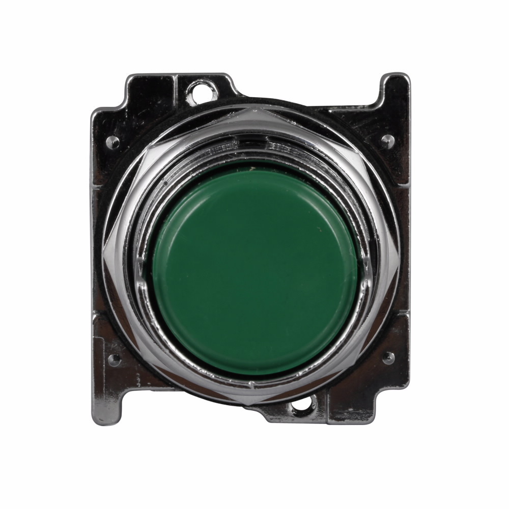 10250T503 Heavy Duty Oil/Watertight Non-illuminated Pushbutton Operator, 30.5 mm, Green