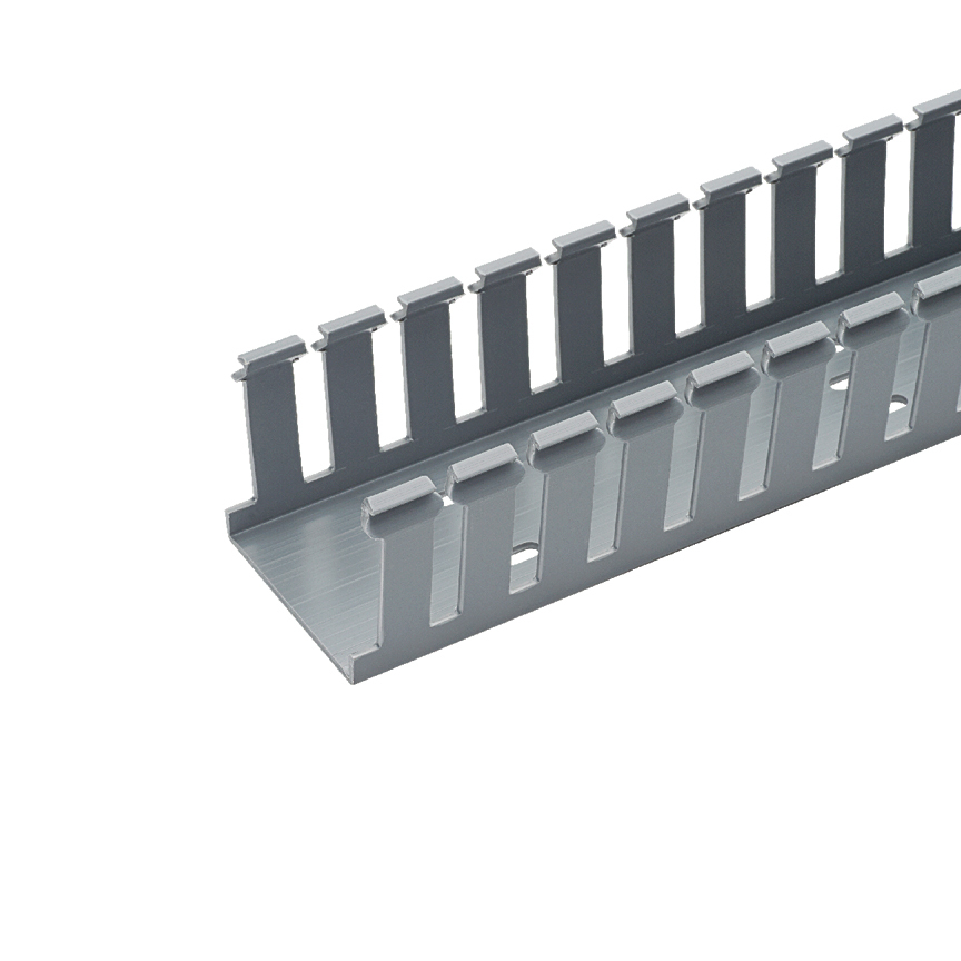 G3X2BL6 Panduct Type G Base Wiring Duct, 0.31 in Wide Slot Slot, 3-1/4 in W x 2.12 in D, PVC