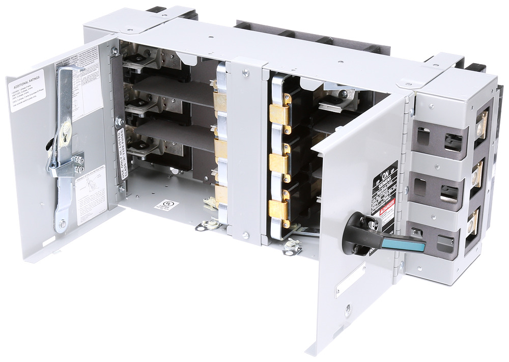 V7E3633 Vacu-Break Type VB Fused Panelboard Disconnect Switch, 600 V AC, 600 A, 30 hp, 3PST Contact, 3 Poles
