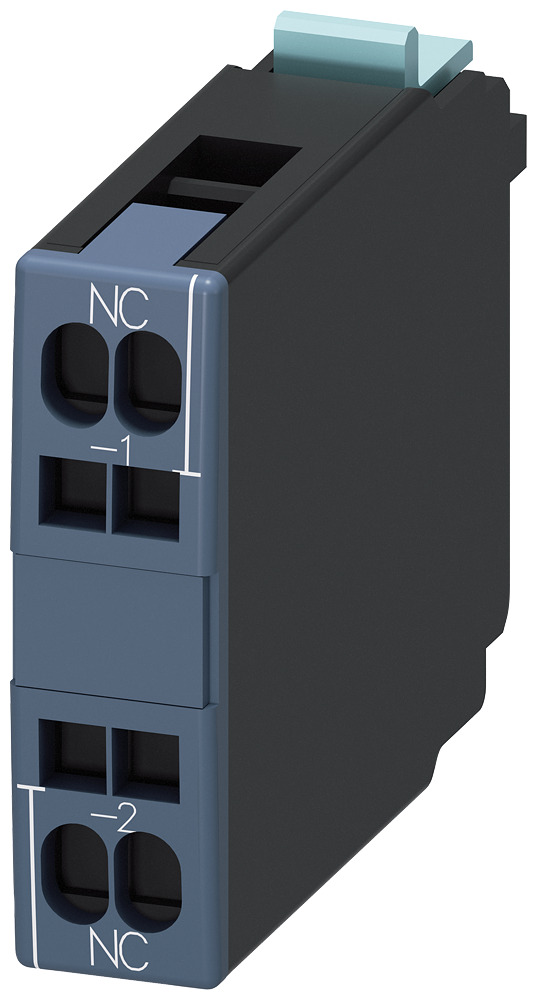 3RH1921-2CA01 Auxiliary Switch Block, 690 V AC/600 V DC, 0.26/1 A, 1 Contact