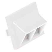 41294-2QW QuickPort Adapter MOS Insert, Snap-Fit Mount, White
