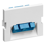 41294-2CW QuickPort 1.5-Unit High Duplex SC Angled Fiber Adapter MOS Insert, Snap-Fit Mount