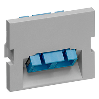 41294-2CG QuickPort 1.5-Unit High Duplex SC Angled Fiber Adapter MOS Insert, Snap-Fit Mount