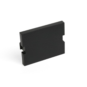 41294-2BE QuickPort 1.5-Unit High Blank MOS Module Insert, Snap-Fit Mount, Plastic, Black