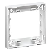41290-DRW QuickPort 2-Gang MOS Storage/Spacer Ring, Fastened Mount, White