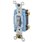 1101-2GY AC Quiet Toggle Switch, 120/277 V AC, 15 A