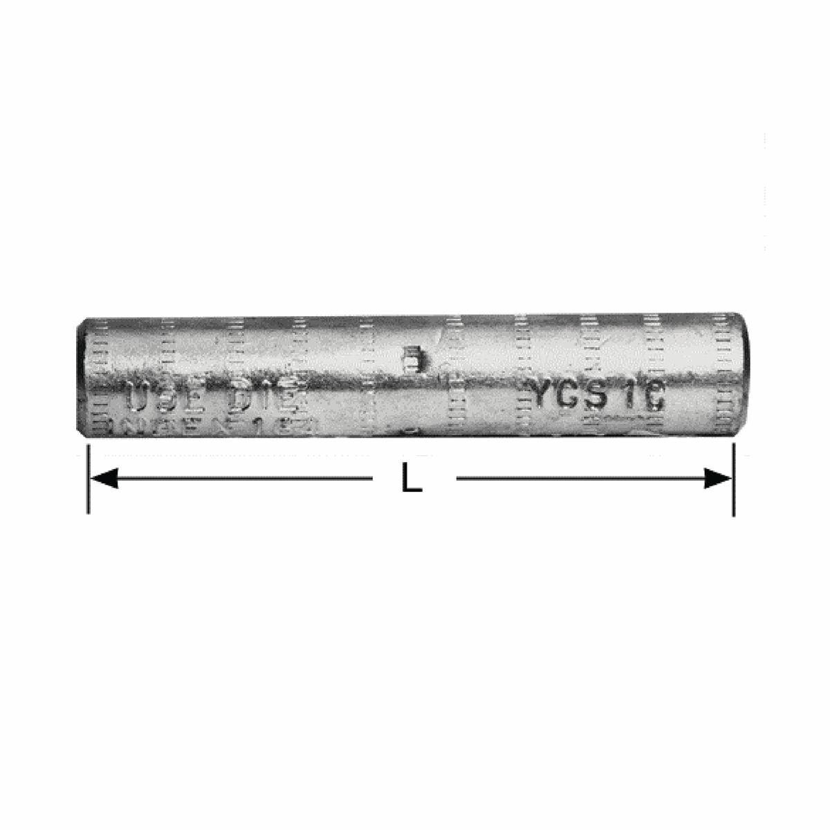 YCS28R YCS-R Jumper Sleeve With Staked Cable Stop, 4/0 AWG ACSR/6201/5005/Aluminum Conductor, Die Code: 249, Aluminum