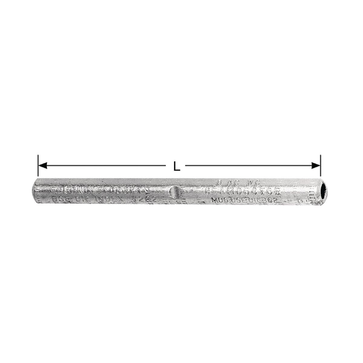 YDS4W Full Tension Loop Splice Connector, 4 AWG Solid Copper Conductor, Die Code: 162, Copper