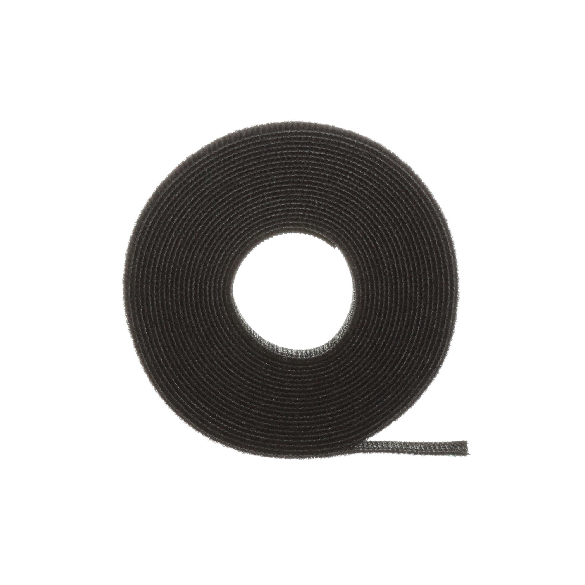Tak-Ty Hook and Loop Cable Tie Roll, Black