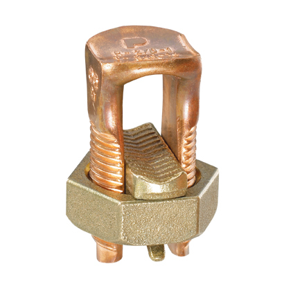 SBC6SL-C Pan-Lug Dual Rated Split-Bolt Connector, 8 to 6 AWG Stranded Copper Conductor, Copper