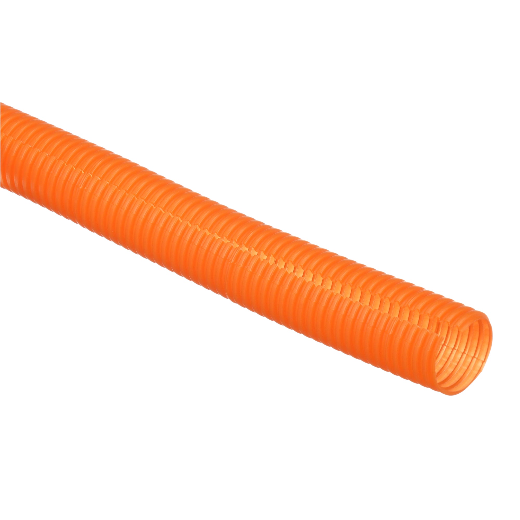 CLTS150F-D3 Solid Wall Corrugated Loom Tubing, 1.58 in ID x 500 ft L x 0.032 in THK, Polyethylene, Orange