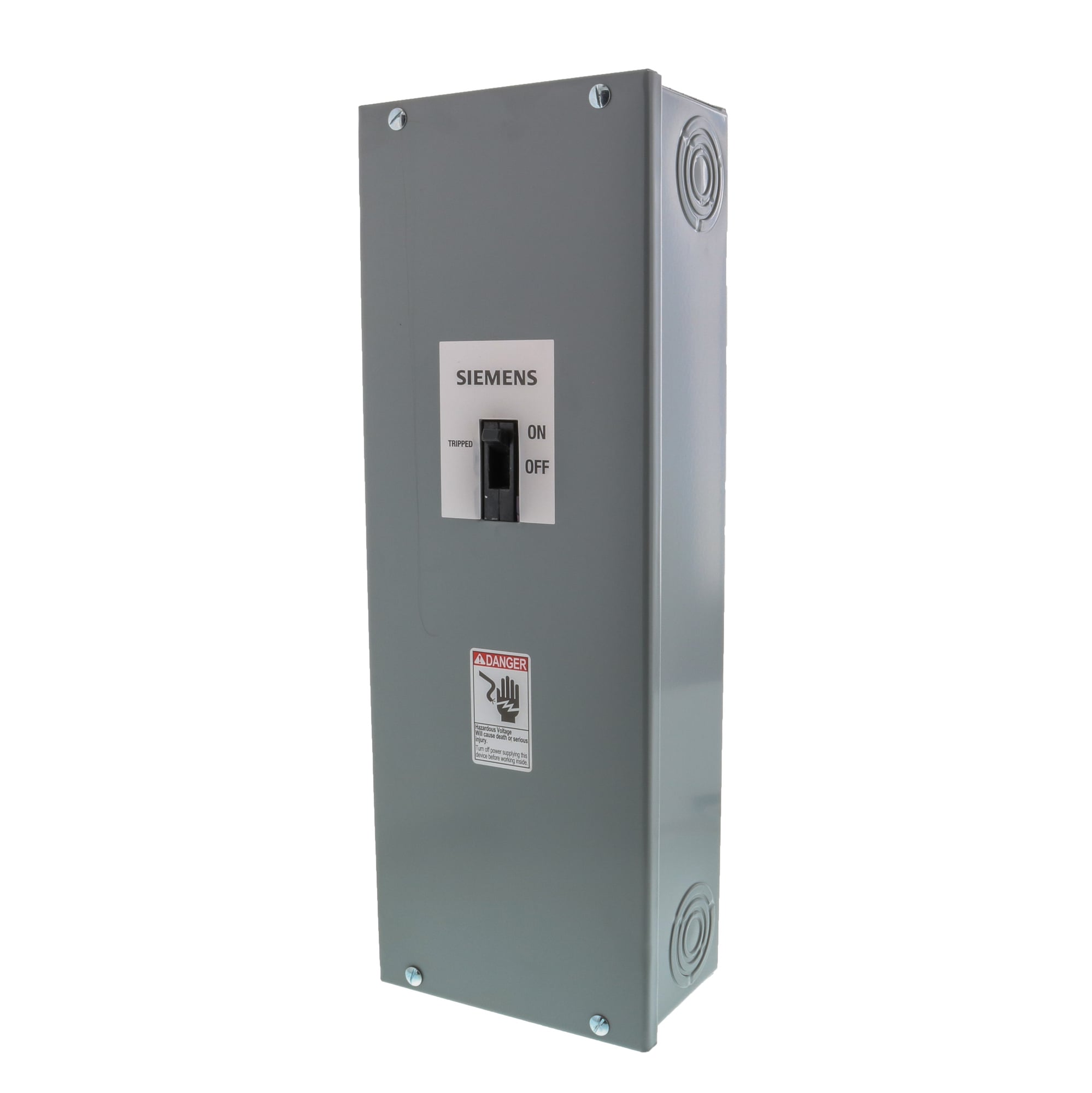 CED6N1S Sentron Type ED Circuit Breaker Enclosure, 7-19/32 in W x 5-7/64 in D x 21-15/32 in H, NEMA 12, Steel