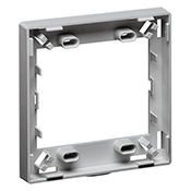 41290-DRG QuickPort 2-Gang MOS Storage/Spacer Ring, Fastened Mount, Gray