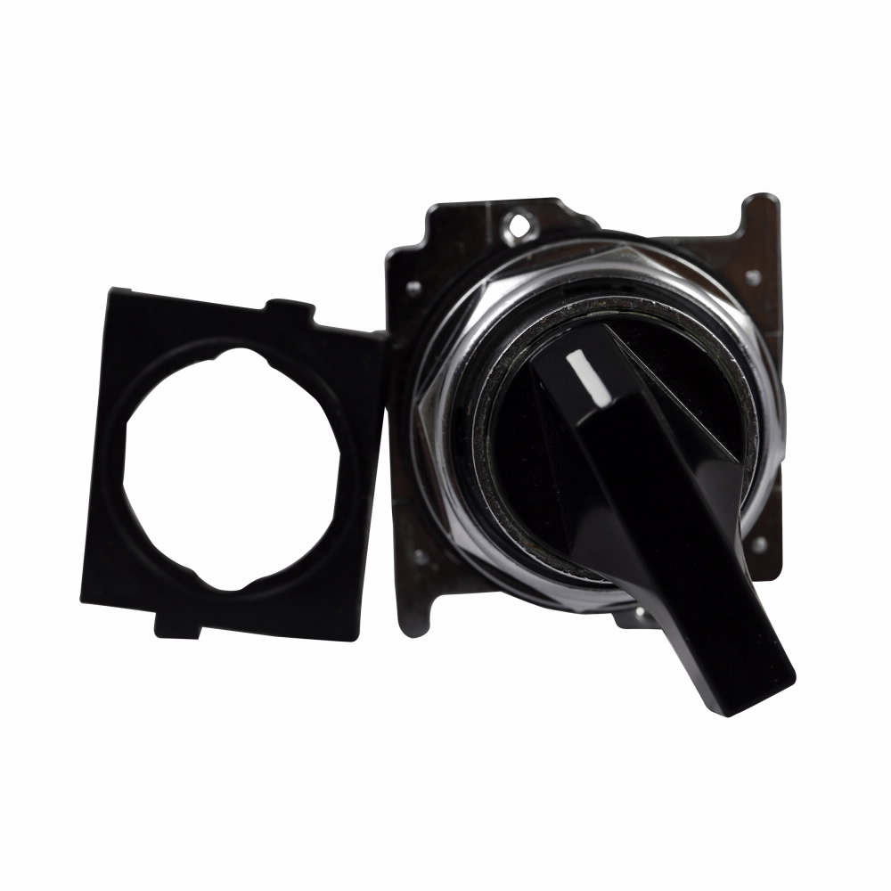 10250T3011 Heavy Duty Oiltight/Watertight Pushbutton Non-Illuminated Selector Switch Operator, 30.5 mm, Lever Operator, 2 Positions, Black