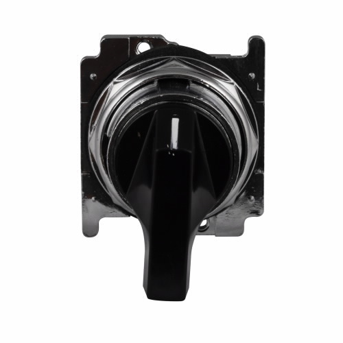 10250T3042 Heavy Duty Watertight/Oiltight Selector Switch Operator With Cap, 30.5 mm, Lever Operator, 3 Positions, Black