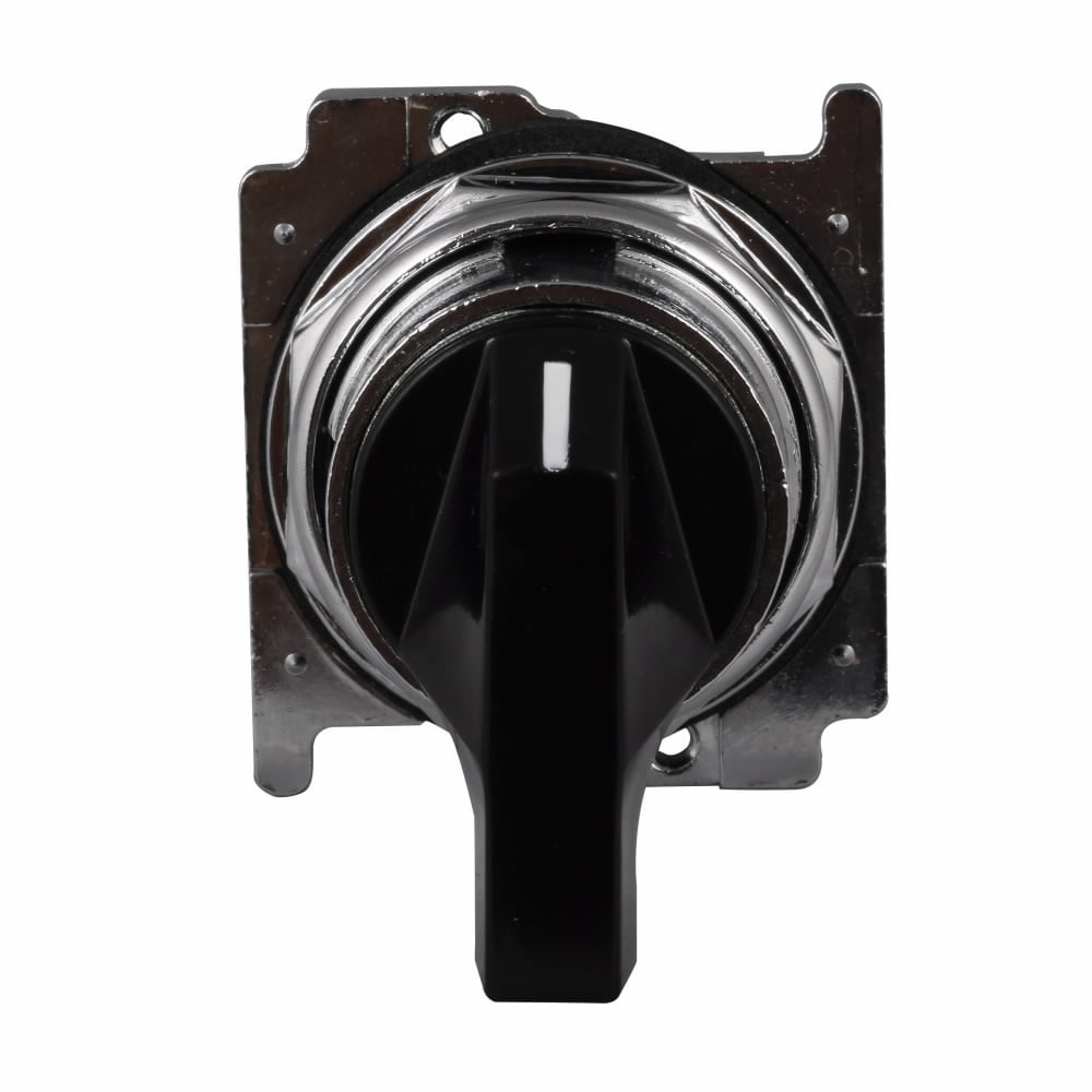10250T3053 Heavy Duty Oiltight/Watertight Non-Illuminated Selector Switch Operator With Cap, Lever Operator, 3 Positions, Black