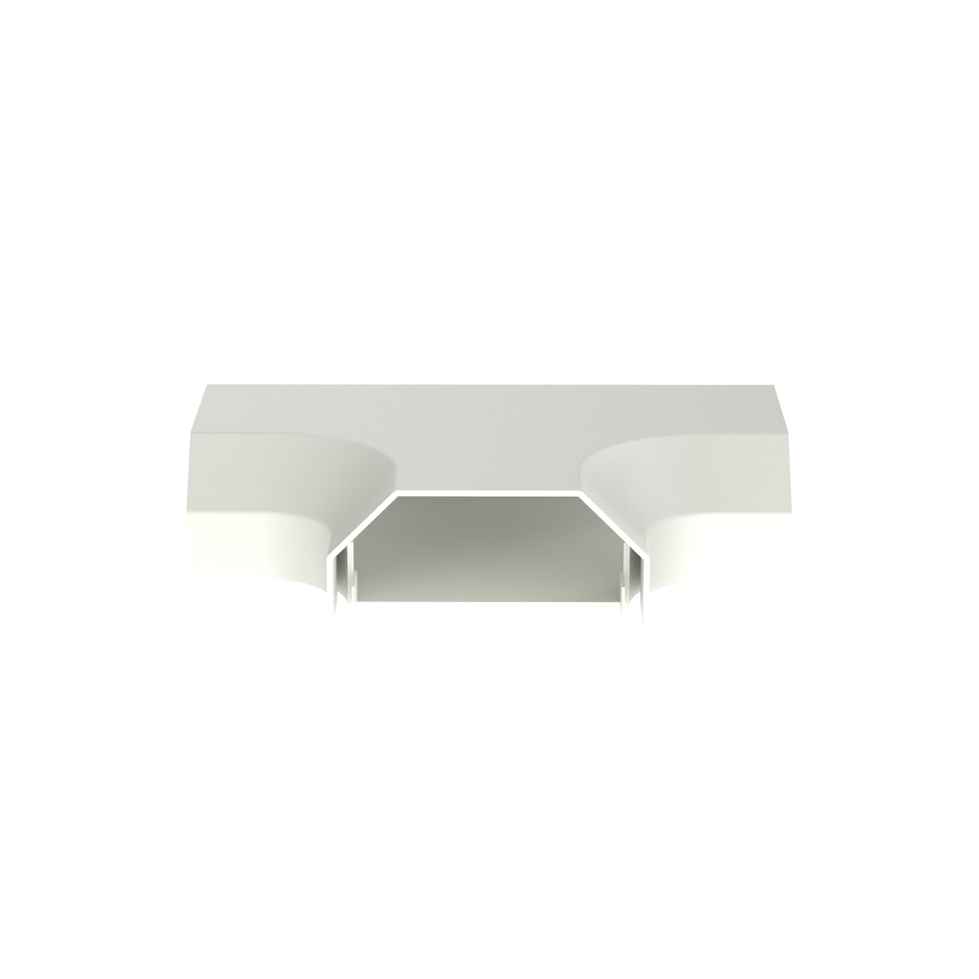 Surface Raceway, T-70 Surface Raceway Tee Fitting, Off-White